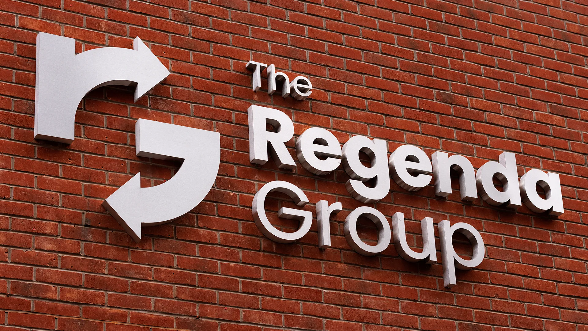 regenda group metal sign